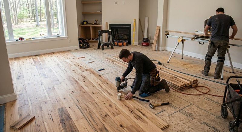 Hickory Floor Installation in Staunton, VA