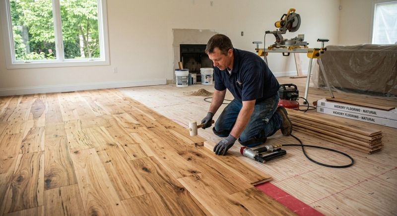 Hickory Floor Installation in Staunton, VA