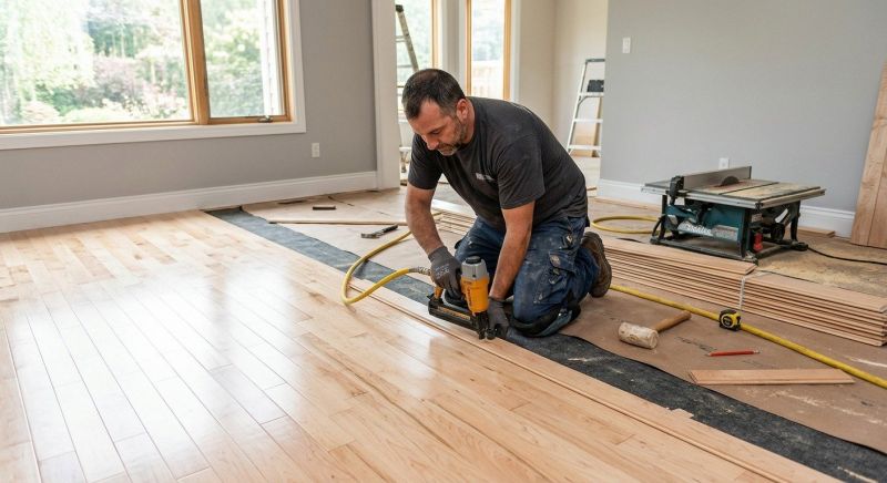 Maple Flooring Installation in Crozet, VA
