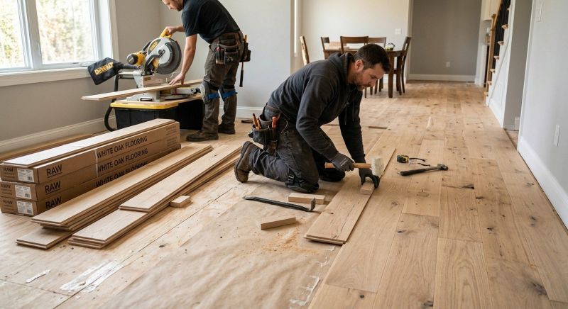 Oak Floor Installation in Afton, VA