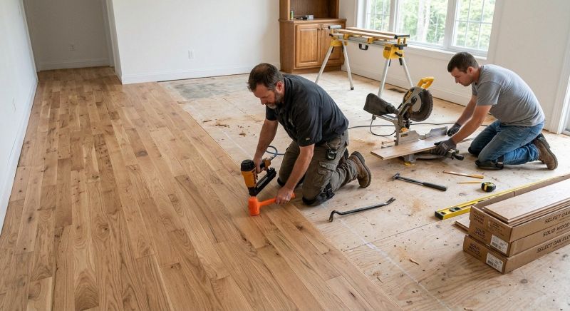 Oak Floor Installation in Crozet, VA