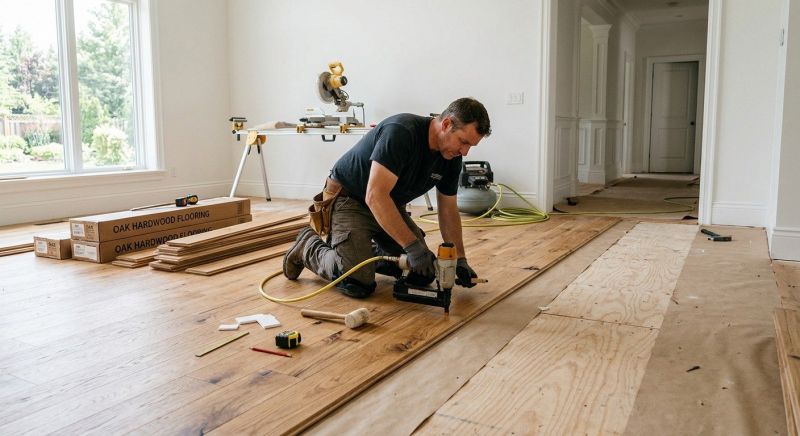 Oak Floor Installation in Fort Defiance, VA