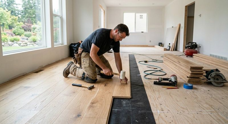 Oak Floor Installation in Greenville, VA