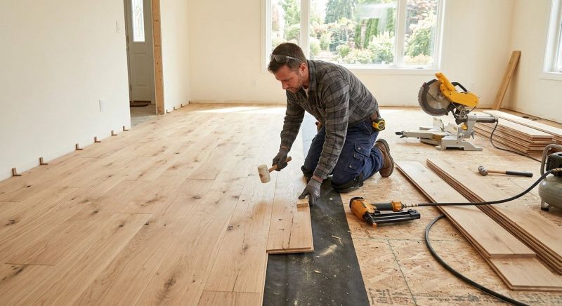 Oak Floor Installation in Waynesboro, VA