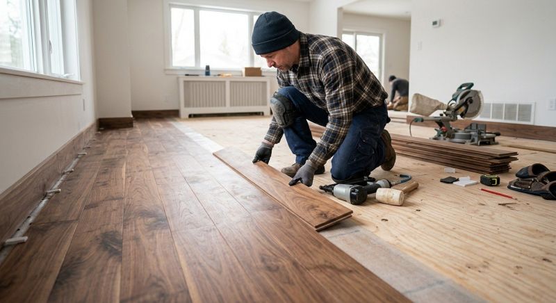 Walnut Flooring Installation in Staunton, VA