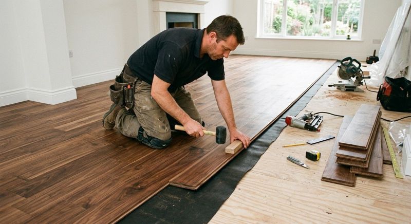 Walnut Flooring Installation in Staunton, VA